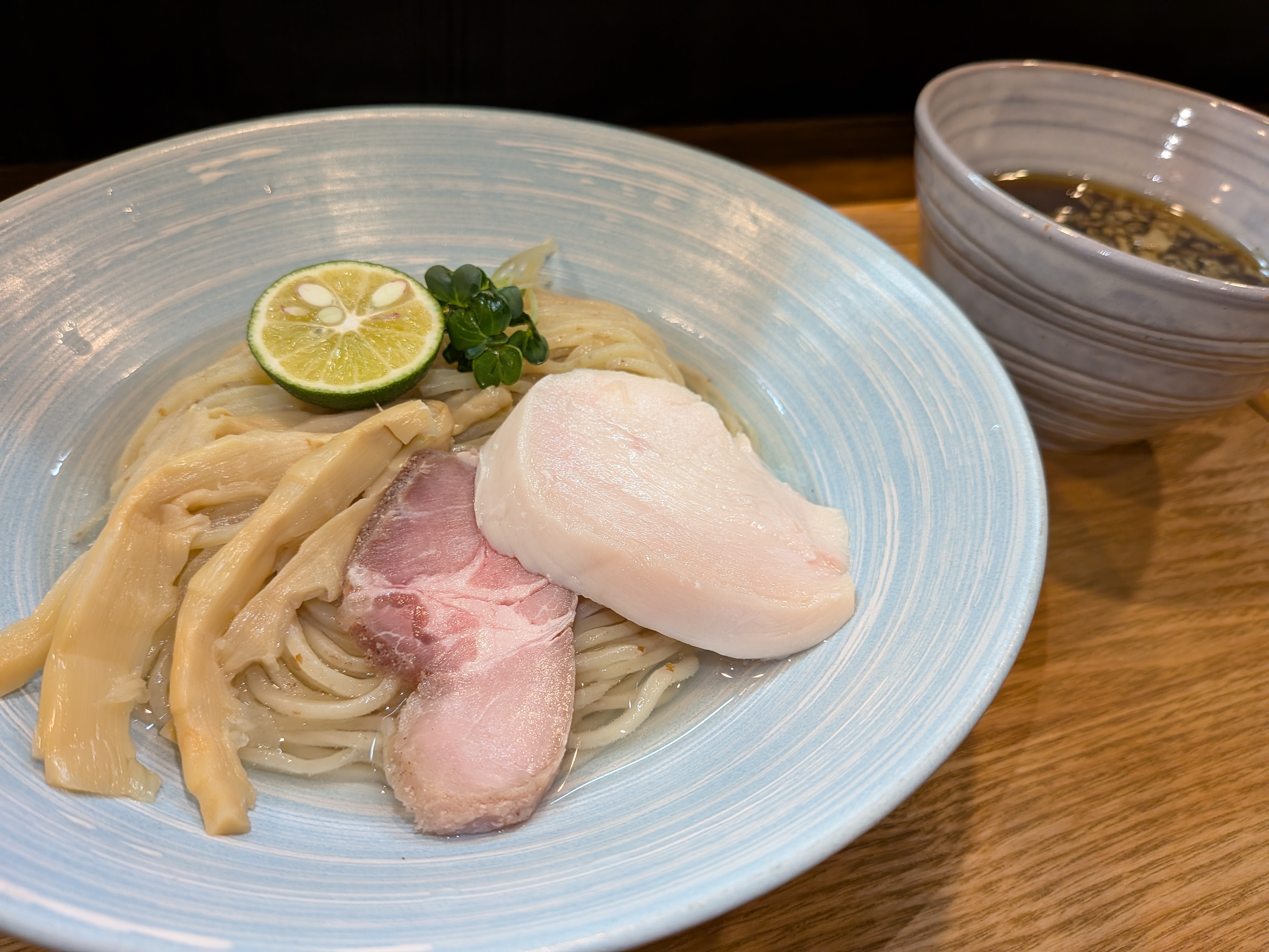 麺屋 豊道の昆布水つけ麺（塩／醤油）